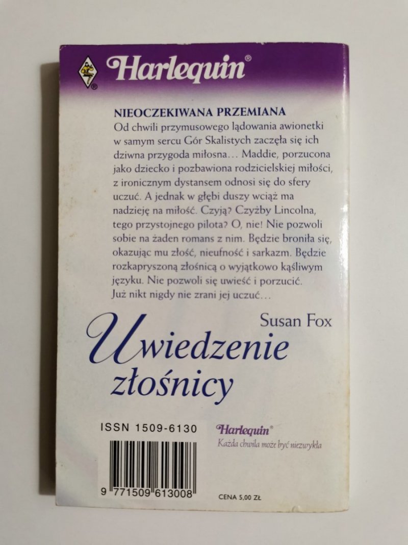 UWIEDZENIE ZŁOŚNICY - Susan Fox 2000