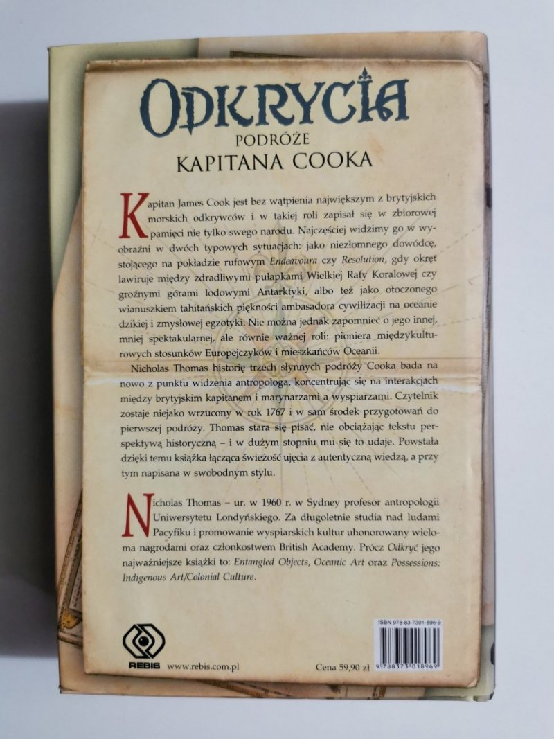ODKRYCIA PODRÓŻE KAPITANA COOKA - Nicholas Thomas 