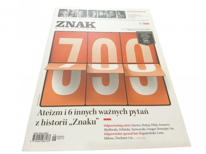 ZNAK NR 700 WRZESIEŃ 2013