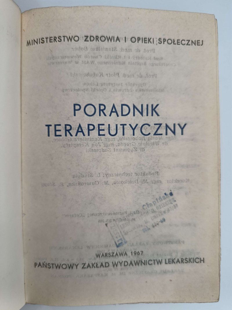 PORADNIK TERAPEUTYCZNY