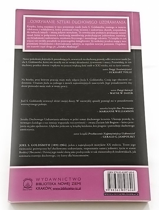 SZTUKA DUCHOWEGO UZDRAWIANIA - Joel S. Goldsmith