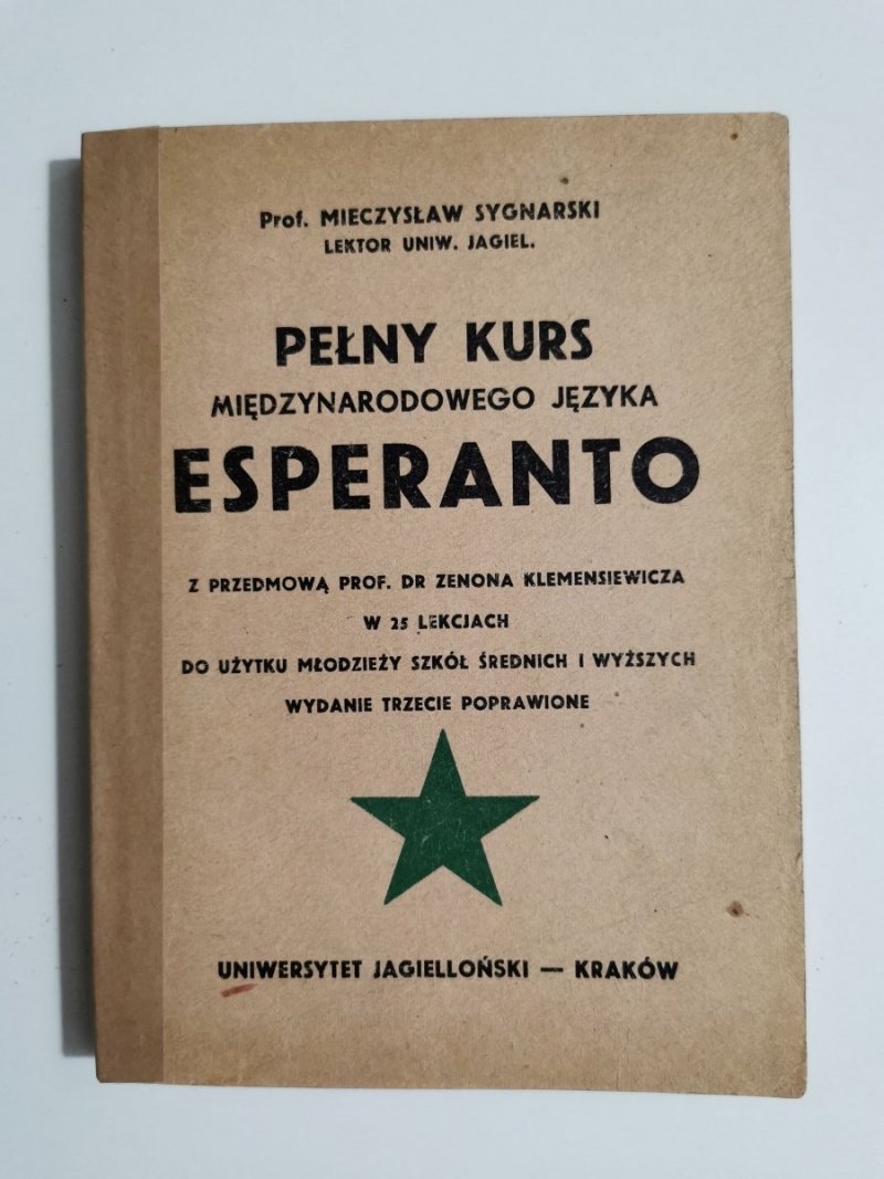 PEŁNY KURS MIĘDZYNARODOWEGO JĘZYKA ESPERANTO 