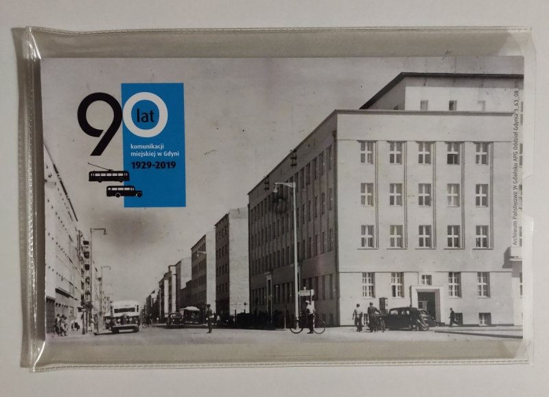 HARMONIKA 10 DWUSTRONNYCH POCZTÓWEK. 90 LAT KOMUNIKACJI MIEJSKIEJ W GDYNI