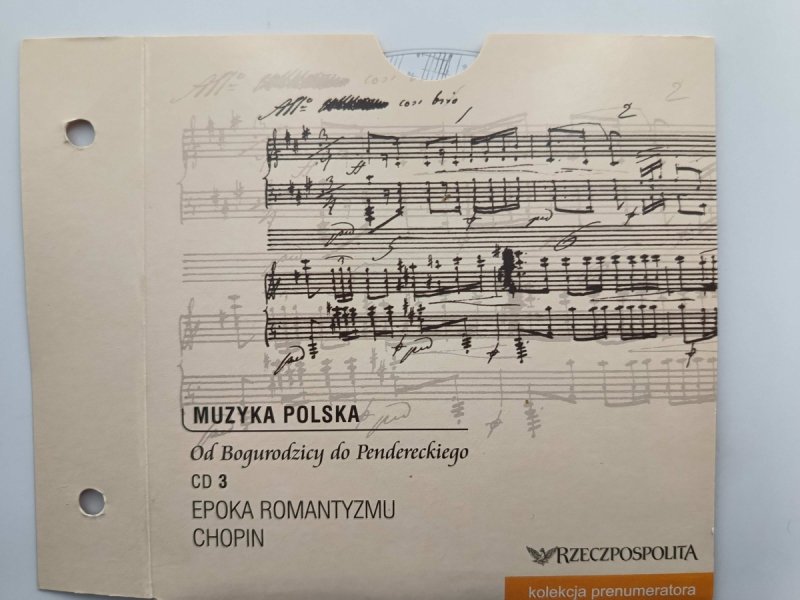 CD. MUZYKA POLSKA. OD BOGURODZICY DO PANDERECKIEGO. CD 3