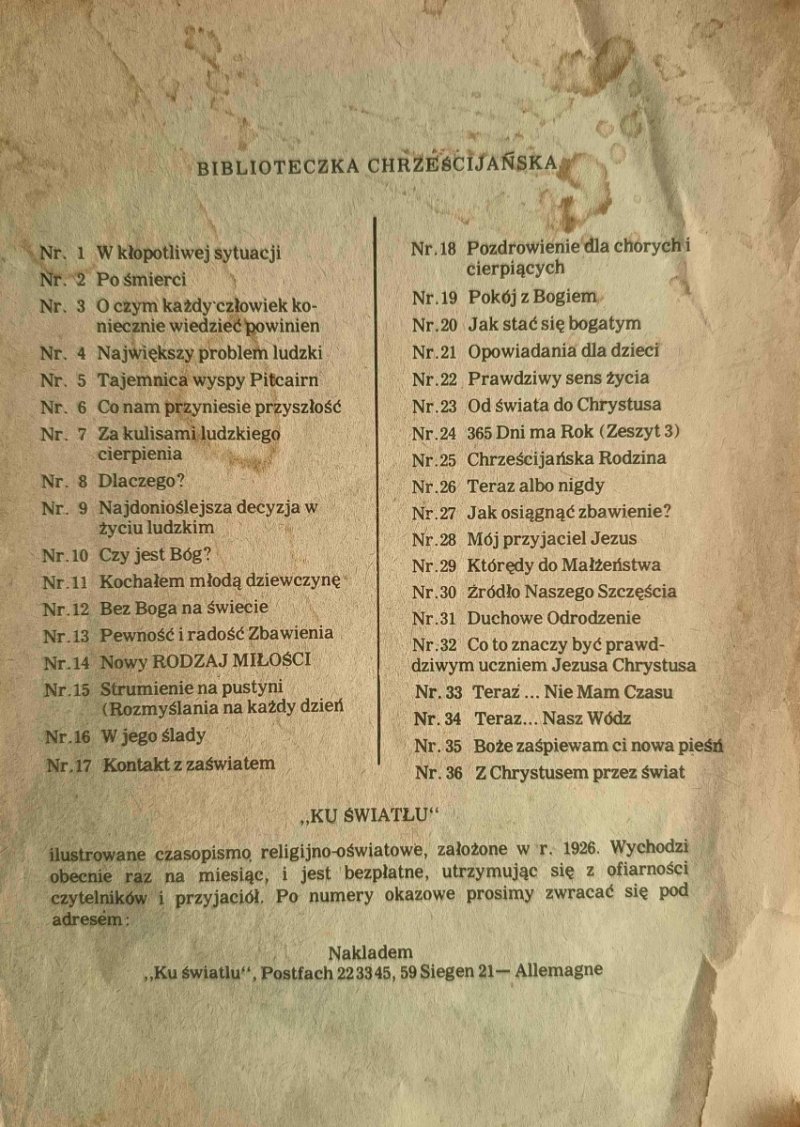 BEZ BOGA NA ŚWIECIE - Krystyna Rojowa