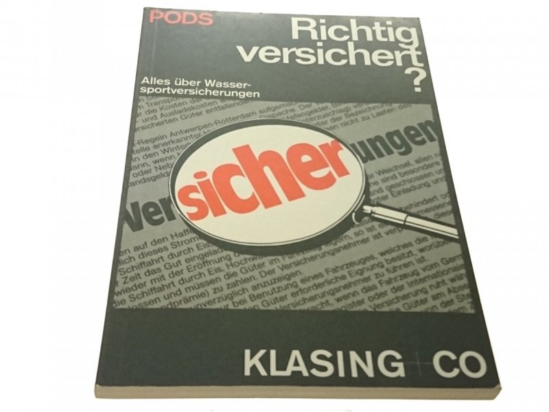 RICHTIG VERSICHERT? - Anngret Pods (1983)