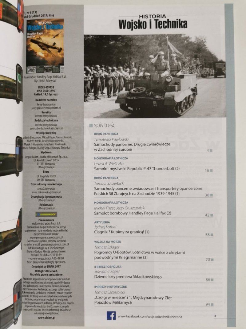 HISTORIA WOJSKO I TECHNIKA NUMER SPECJALNY 6/2017 LISTOPAD-GRUDZIEŃ