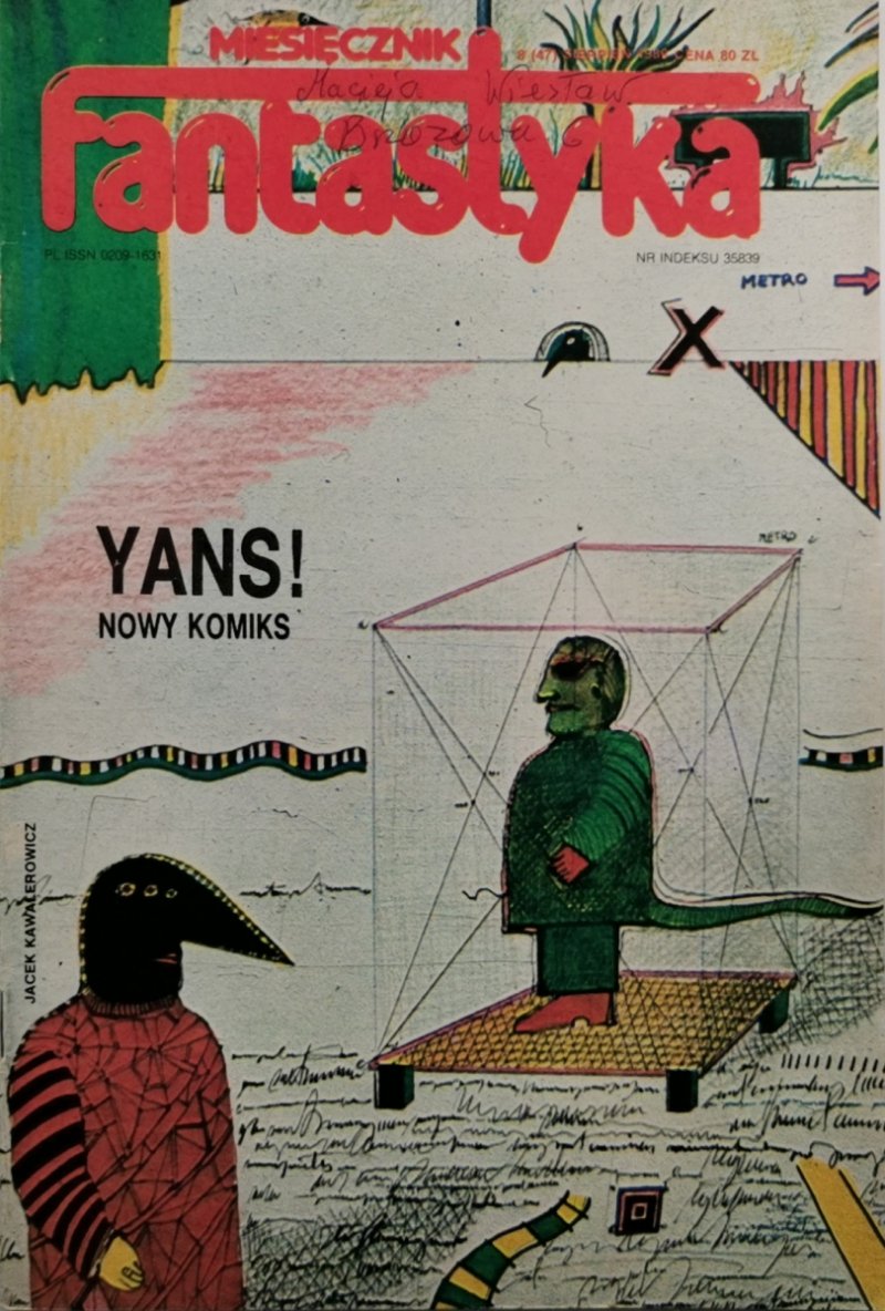 MIESIĘCZNIK FANTASTYKA NR 8 (47) 1986