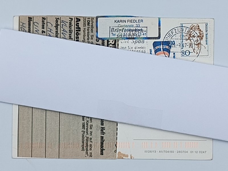 KARIN FIELD BRIEFMARKENSAMMEIN