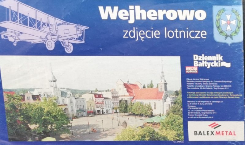 WEJHEROWO ZDJĘCIE LOTNICZE. SKALA 1:12000