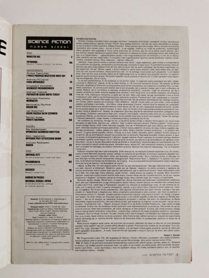 SCIENCE FICTION NR 09 (09) 2001