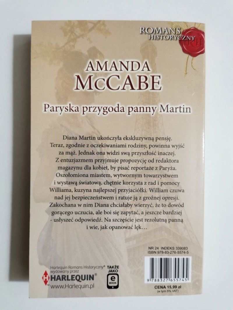 PARYSKA PRZYGODA PANNY MARTIN - Amanda McCabe 2020