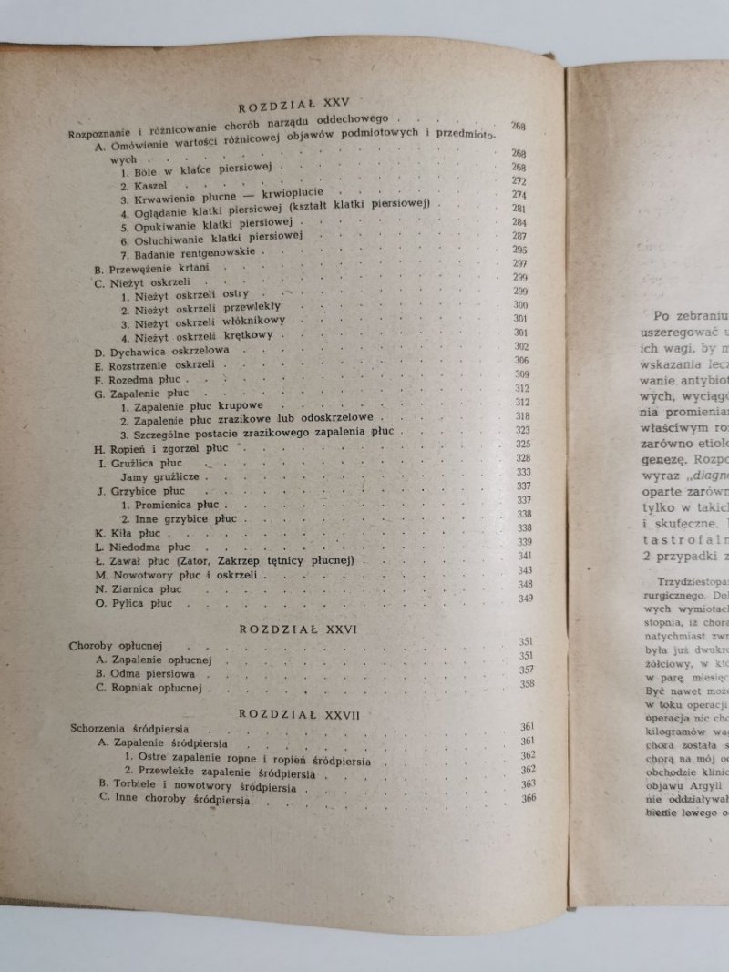 ROZPOZNAWANIE I RÓŻNICOWANIE CHORÓB WEWNĘTRZNYCH - Anastazy Landau 1956
