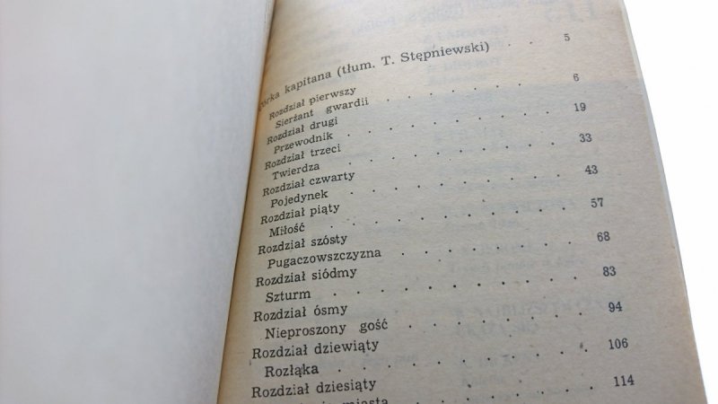 CÓRKA KAPITANA DAMA PIKOWA Aleksander Puszkin 1989