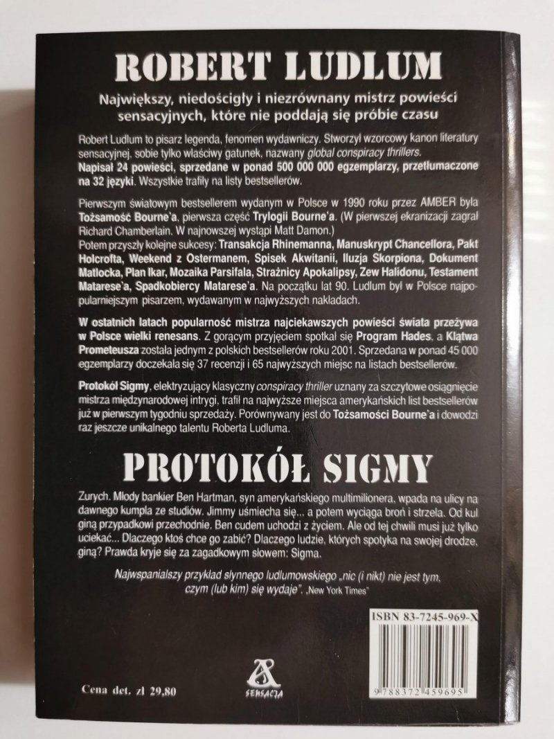 PROTOKÓŁ SIGMY - Robert Ludlum 