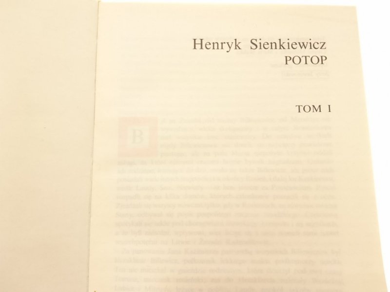POTOP TOMY OD I DO III - Henryk Sienkiewicz 1976