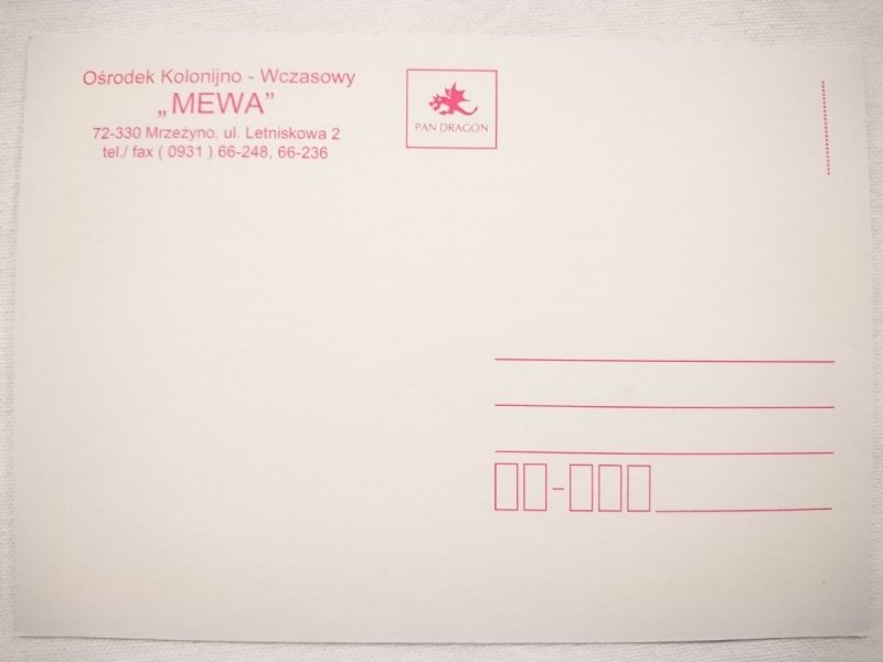 MRZEŻYNO. MEWA - OŚRODEK KOLONIJNO-WCZASOWY
