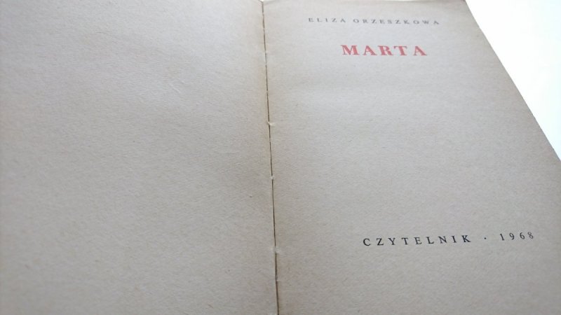 MARTA - Eliza Orzeszkowa 1968