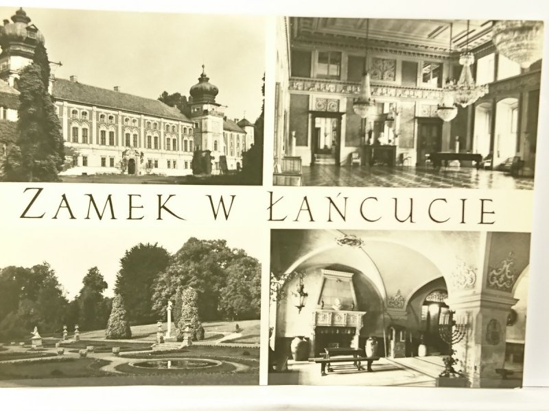 ŁAŃCUT. MUZEUM - ZAMEK Z XVII WIEKU. FASADA. OGRÓD