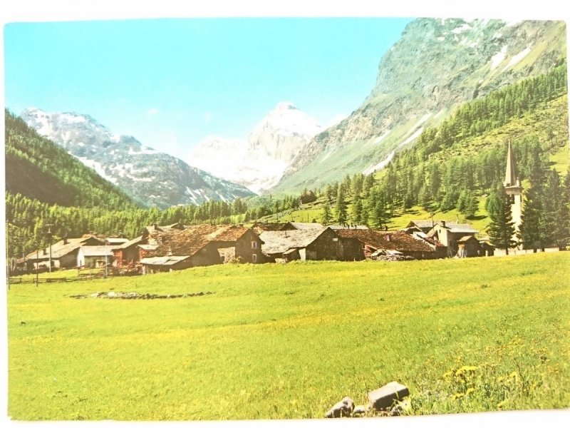 AOSTA VALLEY – RHEMES NOTRE DAME. VIEW – ON THE BACKGROUND GRANTA PAREY