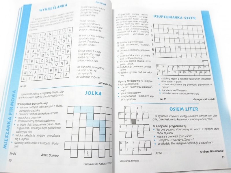 ROZRYWKA DLA KAŻDEGO NR 1 STYCZEŃ 2018