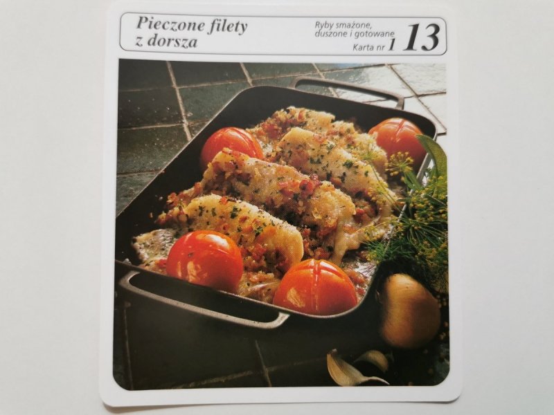 KARTA KULINARNA NR. 1 PIECZONE FILETY Z DORSZA