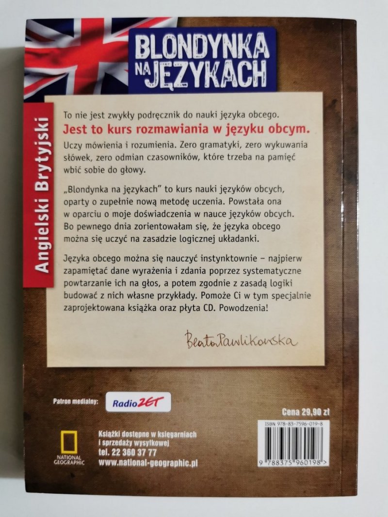 BLONDYNKA NA JĘZYKACH. ANGIELSKI BRYTYJSKI - Beata Pawlikowska 