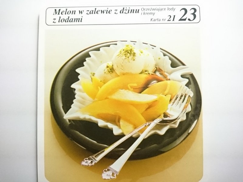 KARTA KULINARNA NR 21 MELON W ZALEWIE Z DŻINU