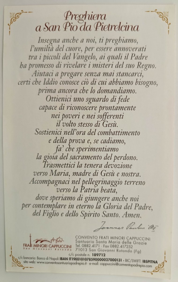 SAN PIO DA PIETRELCINA