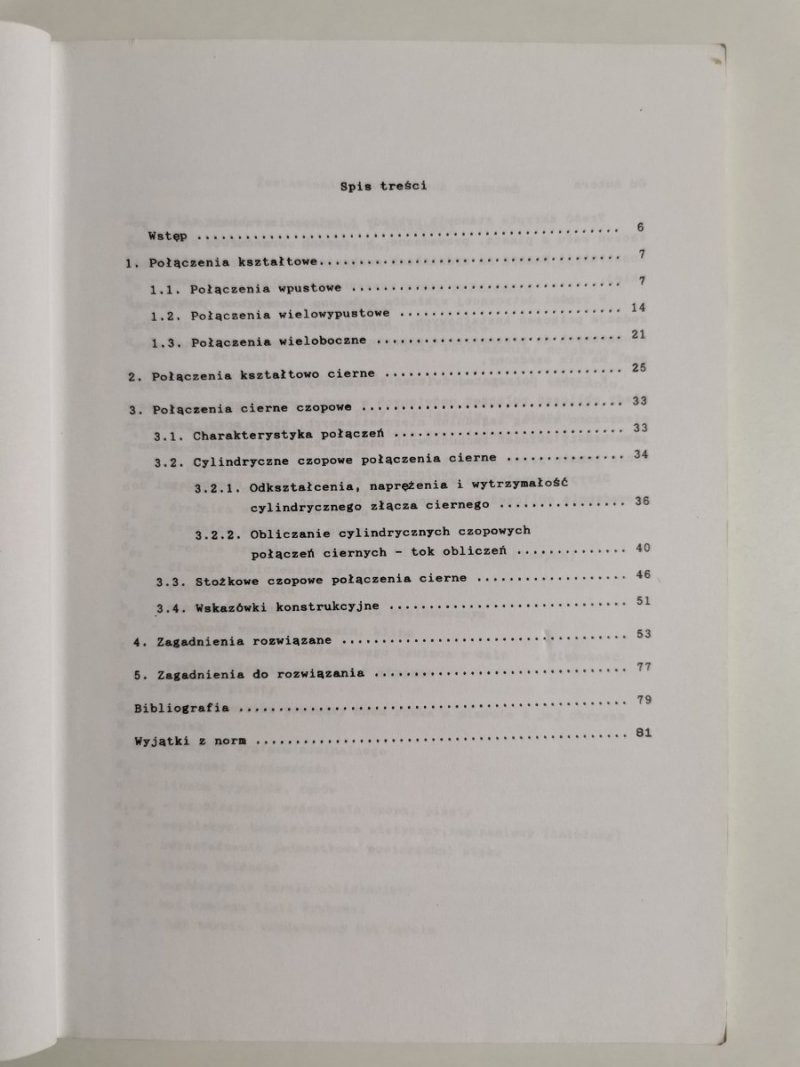 WYKŁAD Z PODSTAW KONSTRUKCJI MASZYN Z ĆWICZENIAMI RACHUNKOWYMI. POŁĄCZENIE WAŁU Z PIASTĄ  1997