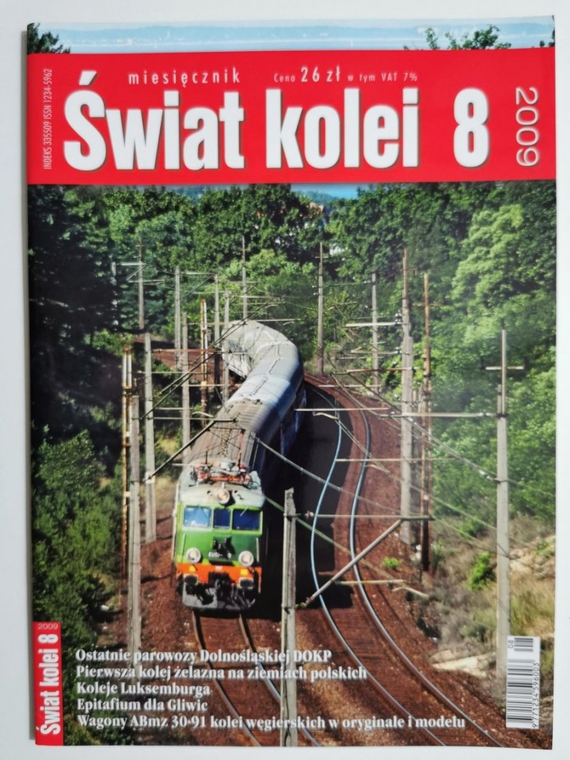Miesięcznik. Świat kolei 08/2009