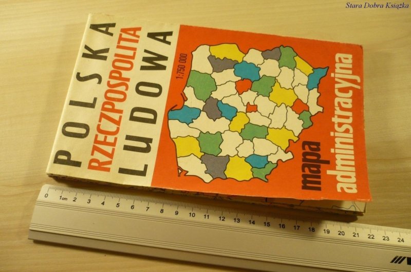 POLSKA RZECZPOSPOLITA LUDOWA. MAPA (1987)