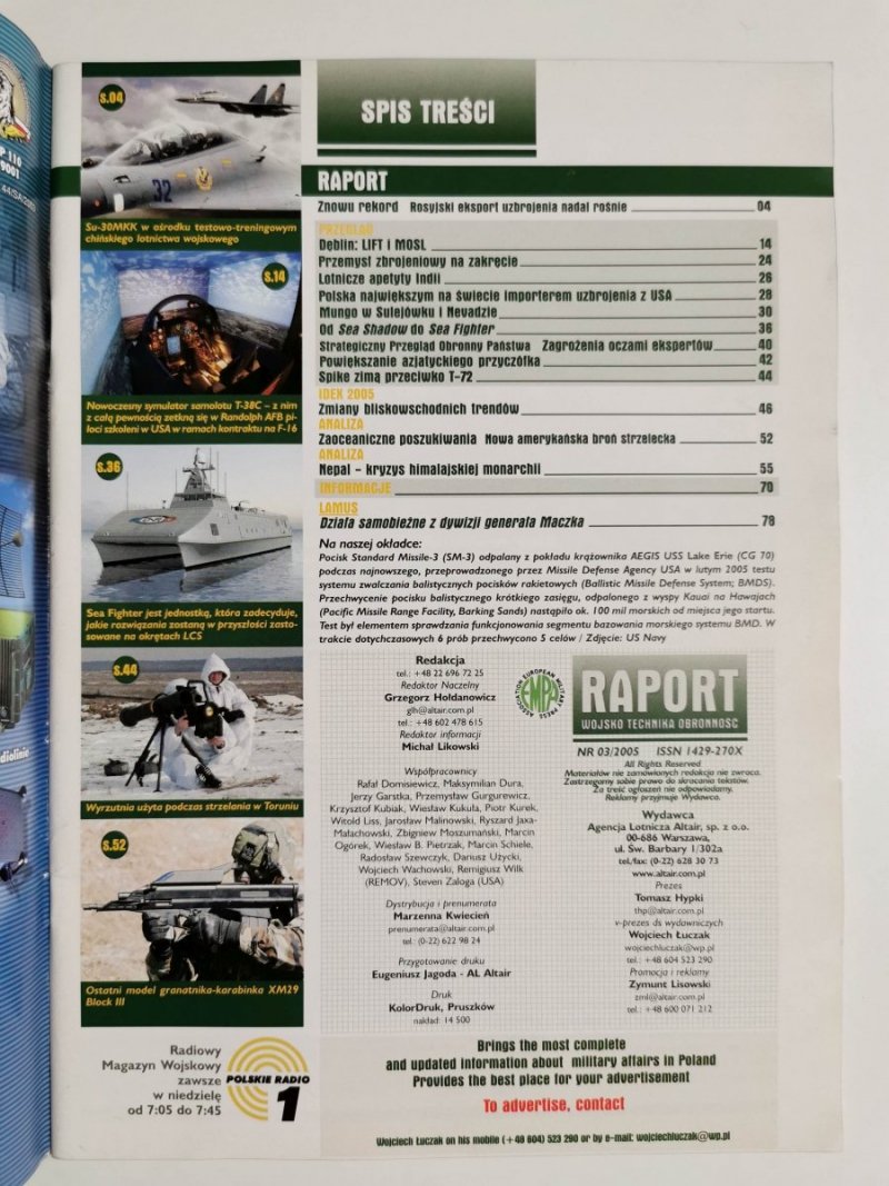 RAPORT 03 2005