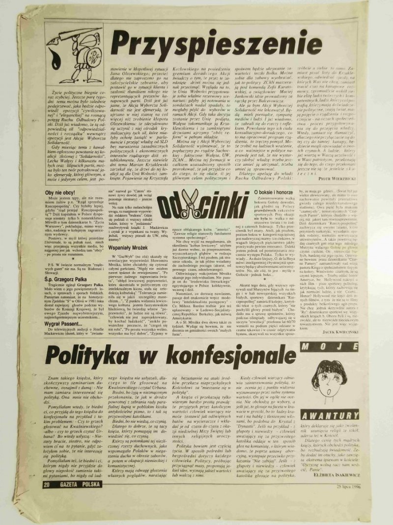 GAZETA POLSKA NR 30 (158) 25 LIPCA 1996 r.