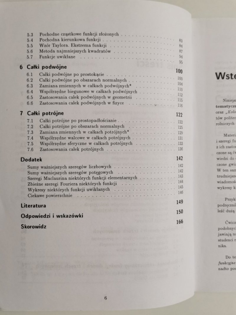 ANALIZA MATEMATYCZNA 2 DEFINICJE, TWIERDZENIA, WZORY 2004