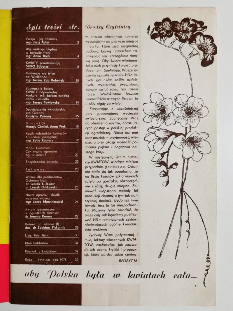 KWIATY NR 1/1978