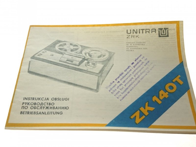 UNITRA ZRK ZK140T INSTRUKCJA OBSŁUGI