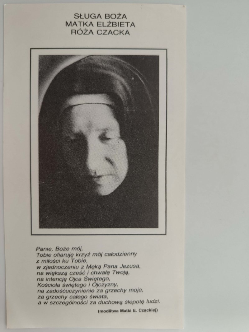 SŁUGA BOŻA MATKA ELŻBIETA