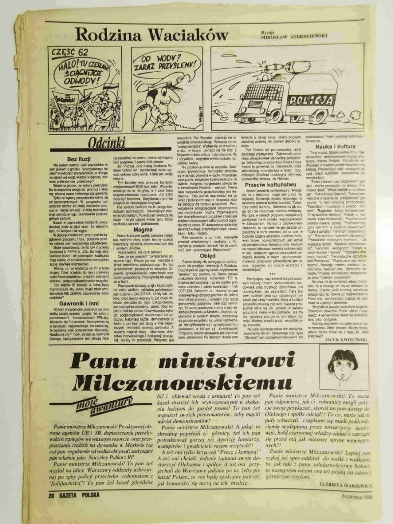 GAZETA POLSKA TYGODNIK NR 23 (99) 8 CZERWCA 1995 r.
