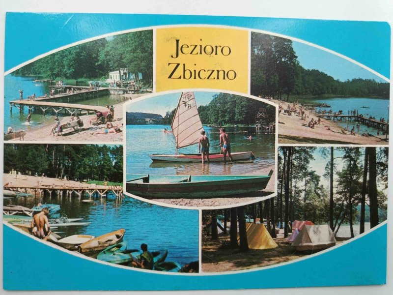 JEZIORO ZBICZNO KOLAŻ 5 ZDJĘĆ