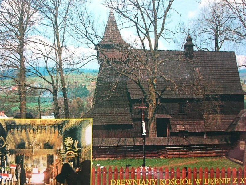 DĘBNO NAD DUNAJCEM ZABYTKOWY KOŚCIÓŁ FOT MAJERCZAK