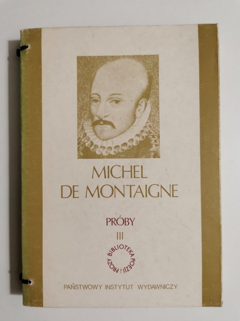 PRÓBY TOM III - Michel De Montaigne 1985