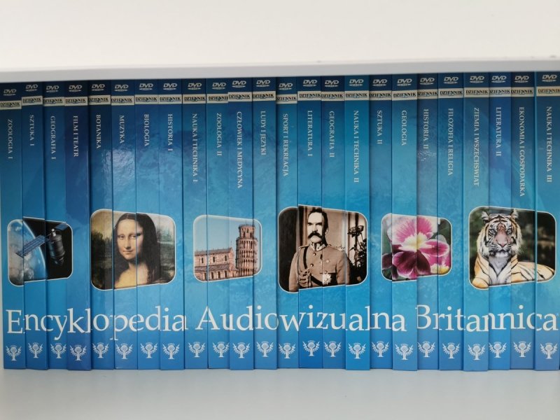  Encyklopedia audiowizualna BRITANNICA komplet 24 tomów z płytami