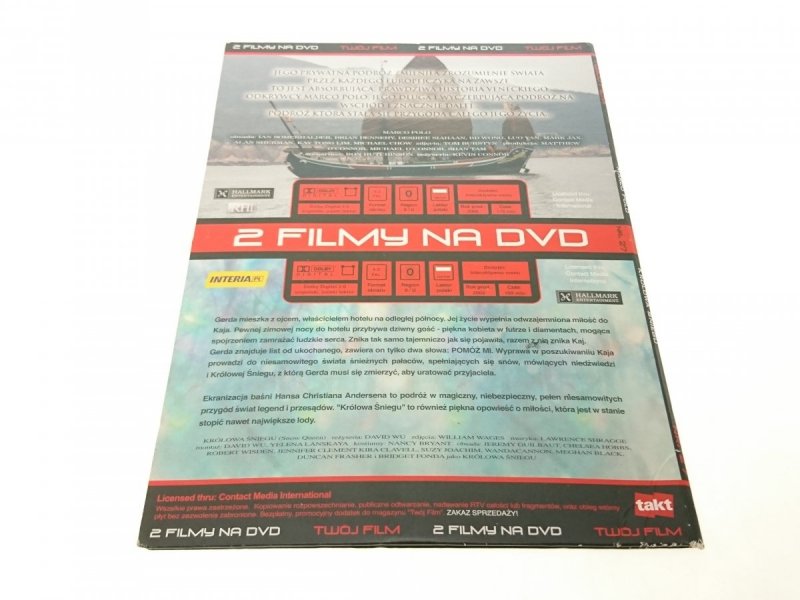 2 FILMY NA DVD MARCO POLO; KRÓLOWA ŚNIEGU