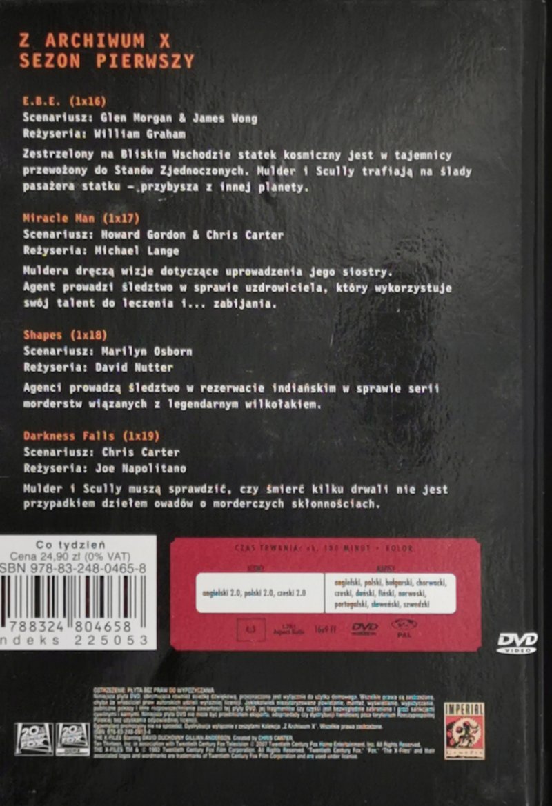 DVD. Z ARCHIWUM X KOLECJA CZĘŚĆ 5