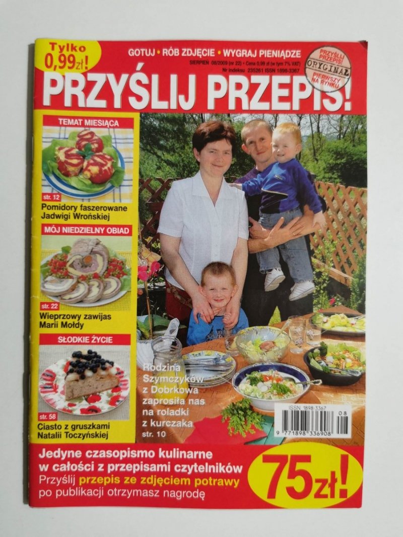 PRZYŚLIJ PRZEPIS! SIERPIEŃ 08/2009 (NR 22)