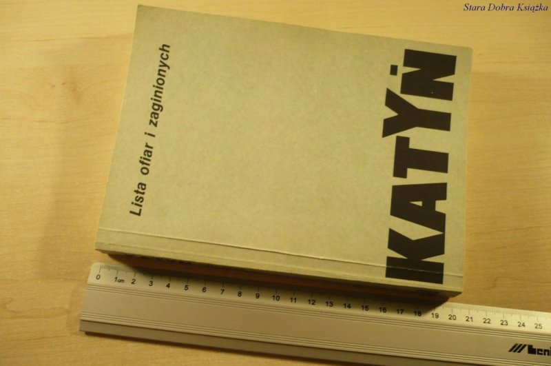 KATYŃ. LISTA OFIAR I ZAGINIONYCH (1989)