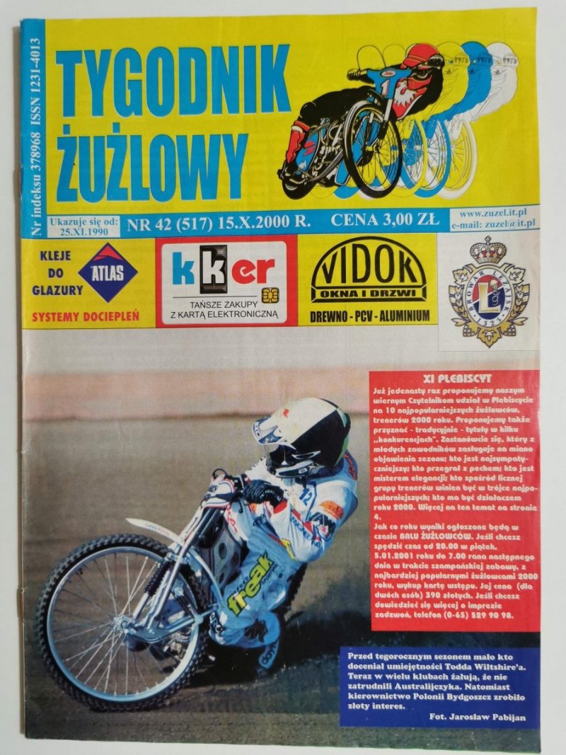 TYGODNIK ŻUŻLOWY NR 42 2000