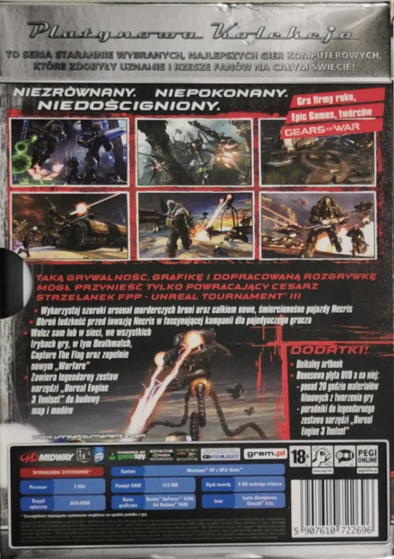 DVD. PLATYNOWA KOLEKCJA UNREAL TOURNAMENT