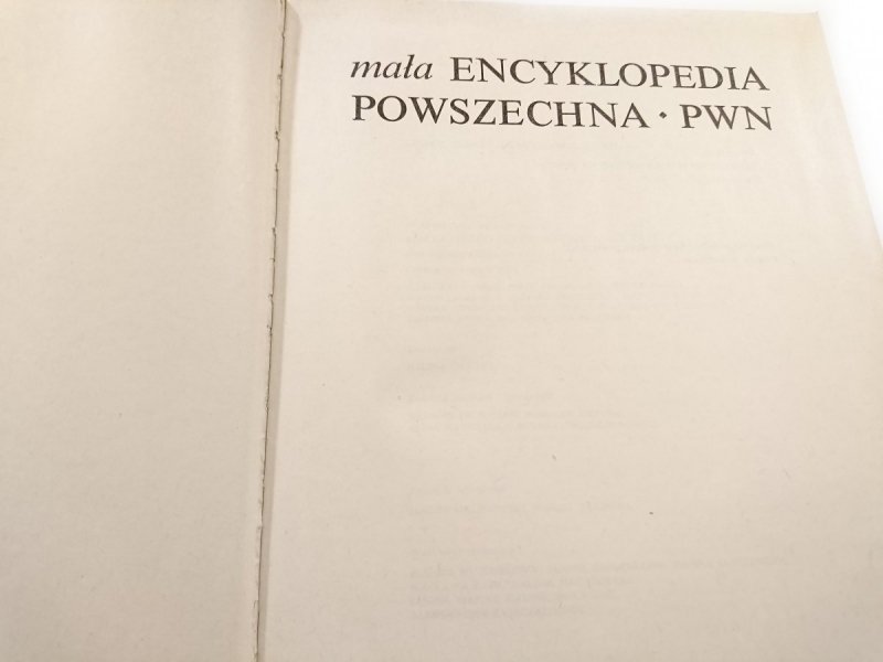 MAŁA ENCYKLOPEDIA POWSZECHNA PWN 1970